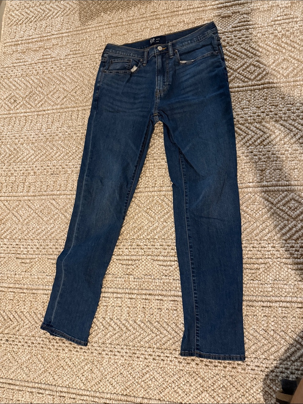 GAP Men's Slim Jeans in Dark Blue Wash